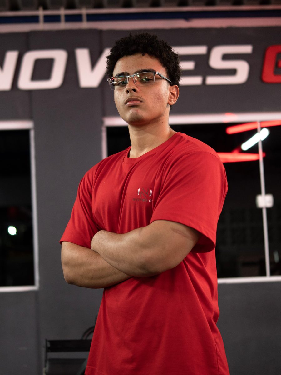 Kaio, estagiário de Educação Física na Novaes Gym